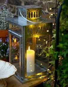 Lanterns - small size - galvanized rental in Milan Italy